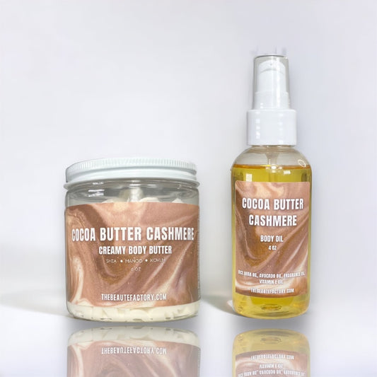 Cocoa Butter Cashmere Body Butter & Oil Set