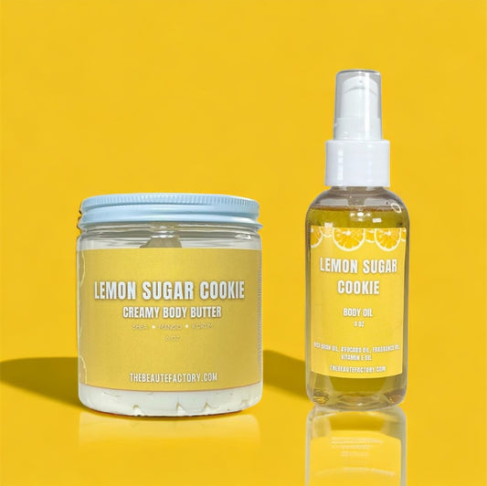 Lemon Sugar Cookie Body Butter & Oil Set
