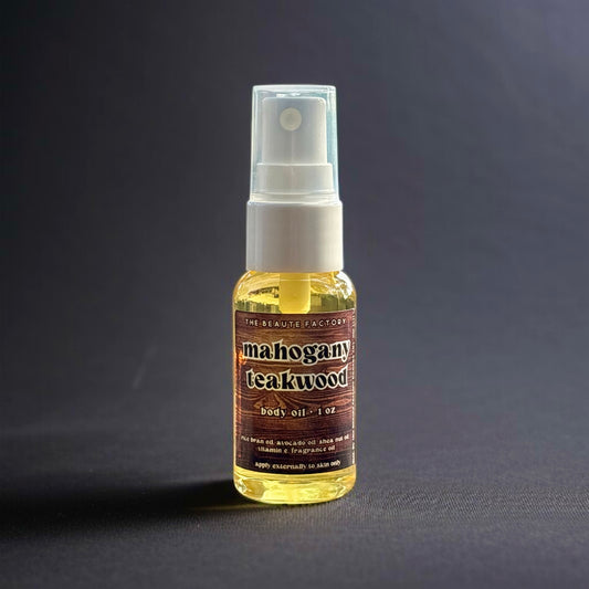 Mahogany Teakwood Mini Body Oil